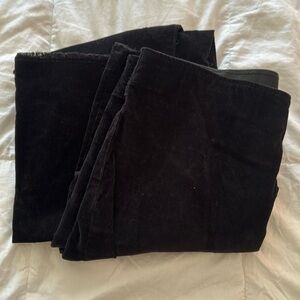 NEW Knox Rose Black Corduroy Pull On Flare Pants sz 12